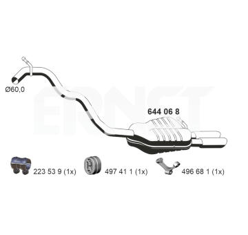 Zadni tlumic vyfuku ERNST 644068