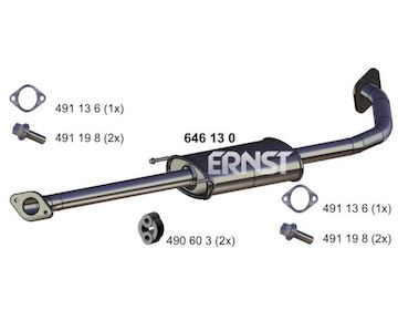 Střední tlumič výfuku ERNST 646130