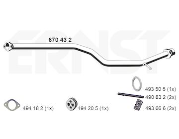 Výfuková trubka ERNST 670432