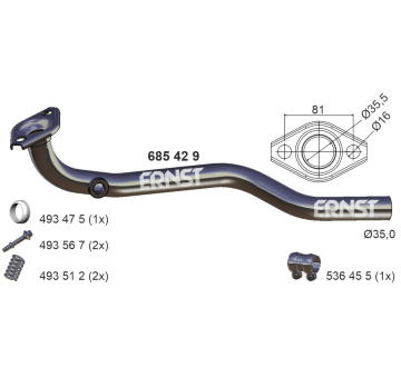 Výfuková trubka ERNST 685429