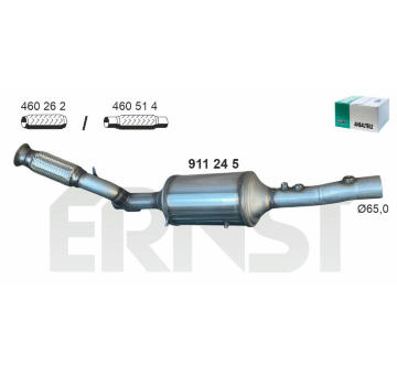 Filtr pevnych castic, vyfukovy system ERNST 911245
