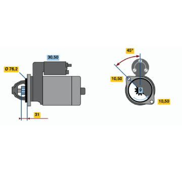 Startér BOSCH 0 001 107 058