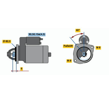 Startér BOSCH 0 001 108 089