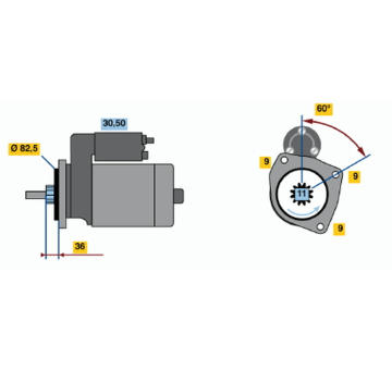 Startér BOSCH 0 001 108 099