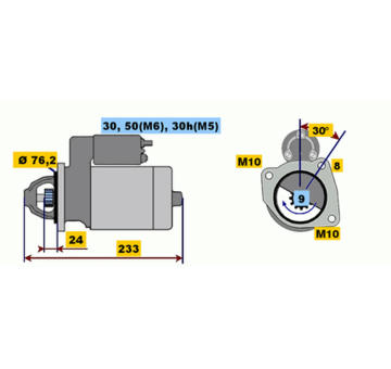 Startér BOSCH 0 001 108 157