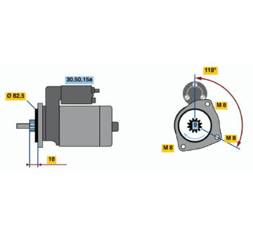 Startér BOSCH 0 001 208 711