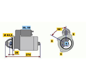 Startér BOSCH 0 001 218 102