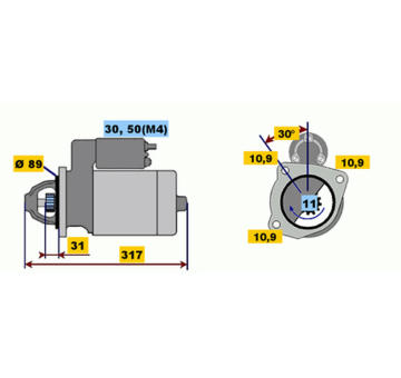 Startér BOSCH 0 001 231 007