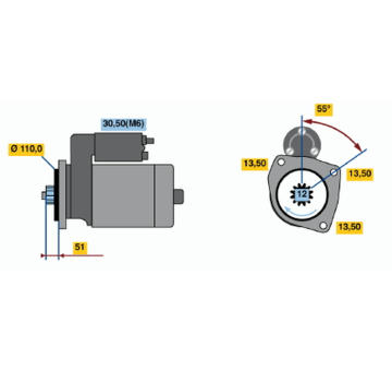 Startér BOSCH 0 001 241 014