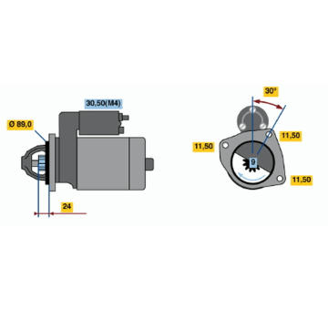 Startér BOSCH 0 001 367 007