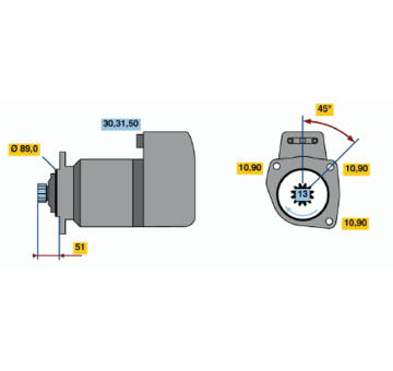 Startér BOSCH 0 001 416 004