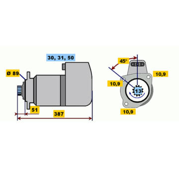 Startér BOSCH 0 001 416 064