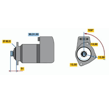 Startér BOSCH 0 001 416 074