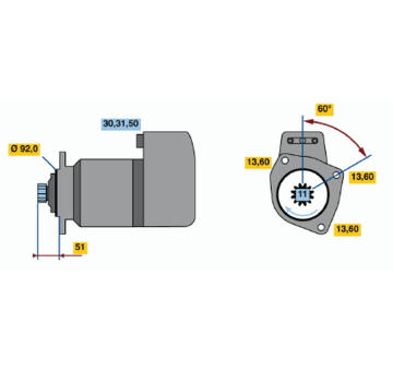 Startér BOSCH 0 001 417 007