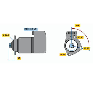 żtartér BOSCH 0 001 510 033