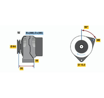 generátor BOSCH 0 120 335 007