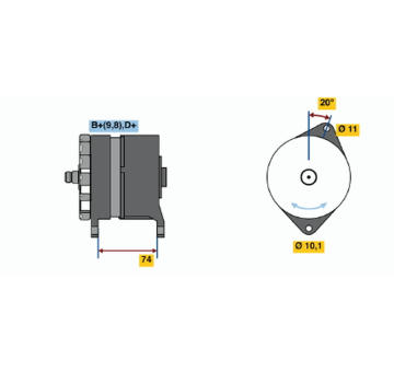 generátor BOSCH 0 120 339 515