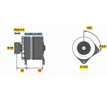 Alternátor BOSCH 0 120 339 547