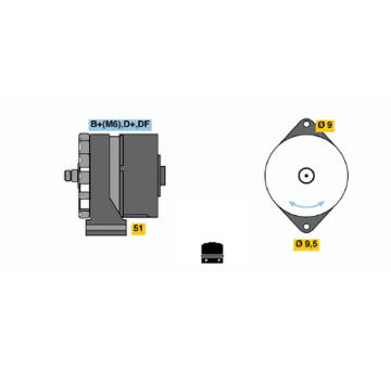 generátor BOSCH 0 120 400 706