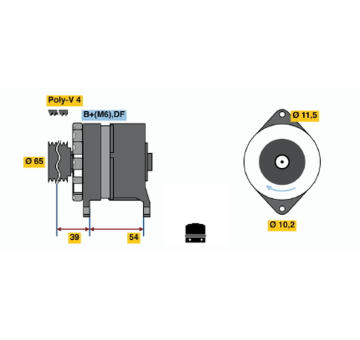 generátor BOSCH 0 120 450 024