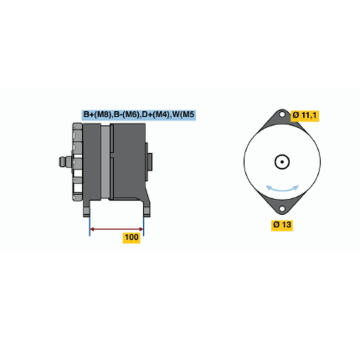 generátor BOSCH 6 033 GB3 020