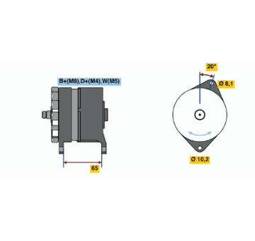 generátor BOSCH 0 120 468 154