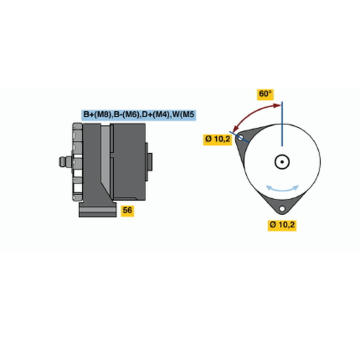 generátor BOSCH 0 120 468 161