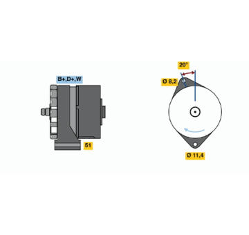 generátor BOSCH 0 120 469 523