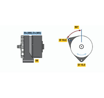 Alternátor BOSCH 0 120 469 811