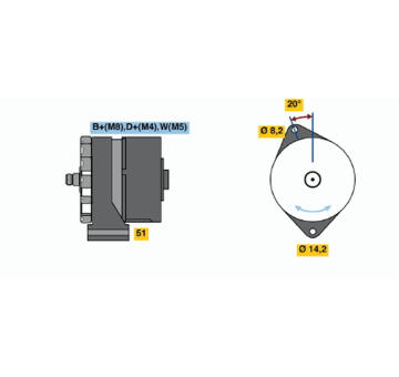 generátor BOSCH 0 120 489 303