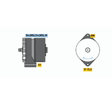 generátor BOSCH 0 120 484 018