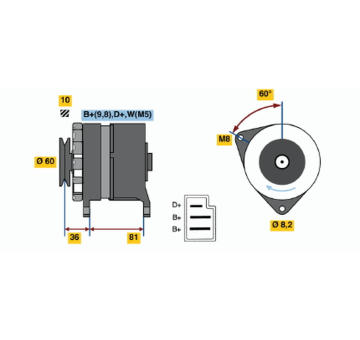 generátor BOSCH 0 120 488 182