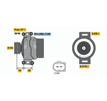 generátor BOSCH 0 121 715 011