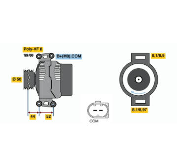 generátor BOSCH 0 986 047 620