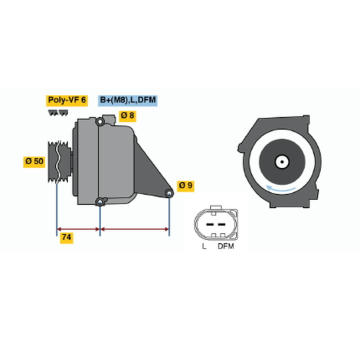 generátor BOSCH 0 122 0AA 1A0