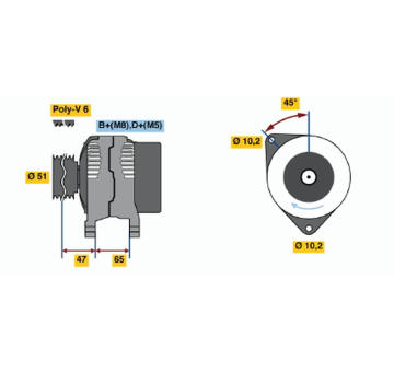 generátor BOSCH 0 986 040 300