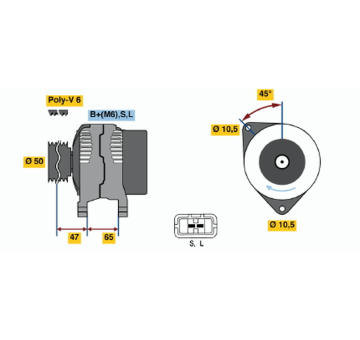 generátor BOSCH 0 123 115 010