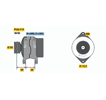 generátor BOSCH 0 123 505 002