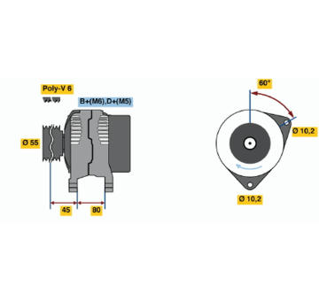 generátor BOSCH 0 986 038 030