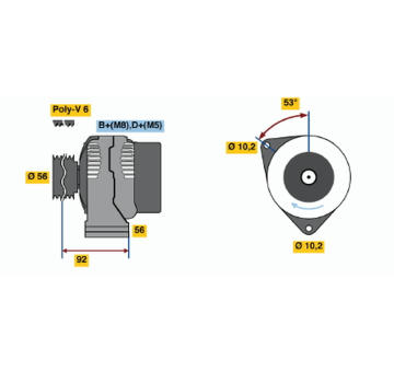 generátor BOSCH 0 986 039 780