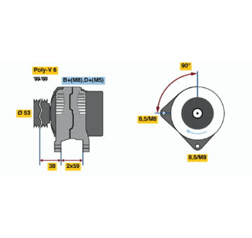 generátor BOSCH 0 123 320 021