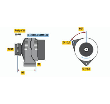 generátor BOSCH 0 123 310 028