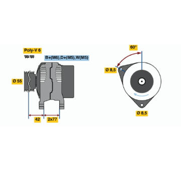 Alternátor BOSCH 0 123 310 029