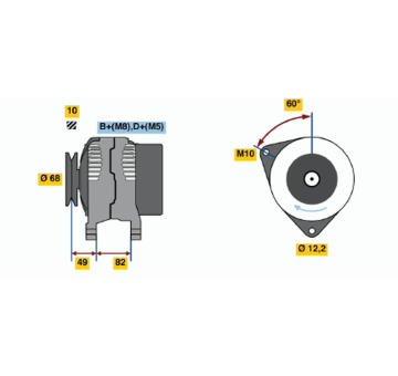 generátor BOSCH 0 123 315 500