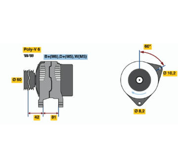 generátor BOSCH 0 123 320 014