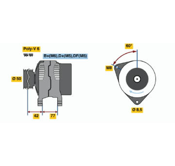 generátor BOSCH 0 123 320 050