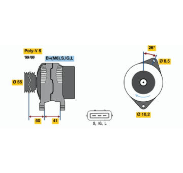 generátor BOSCH 0 123 325 012