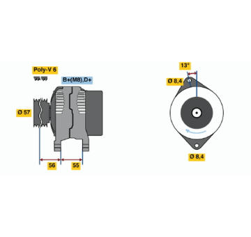 generátor BOSCH 0 123 500 004