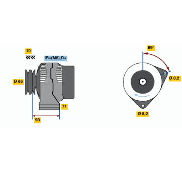 generátor BOSCH 0 123 500 005