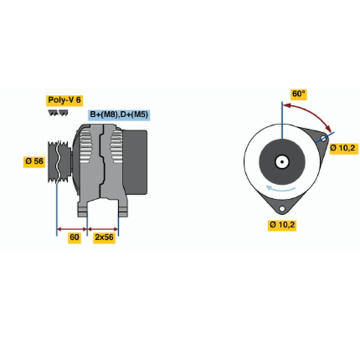 generátor BOSCH 0 123 505 003